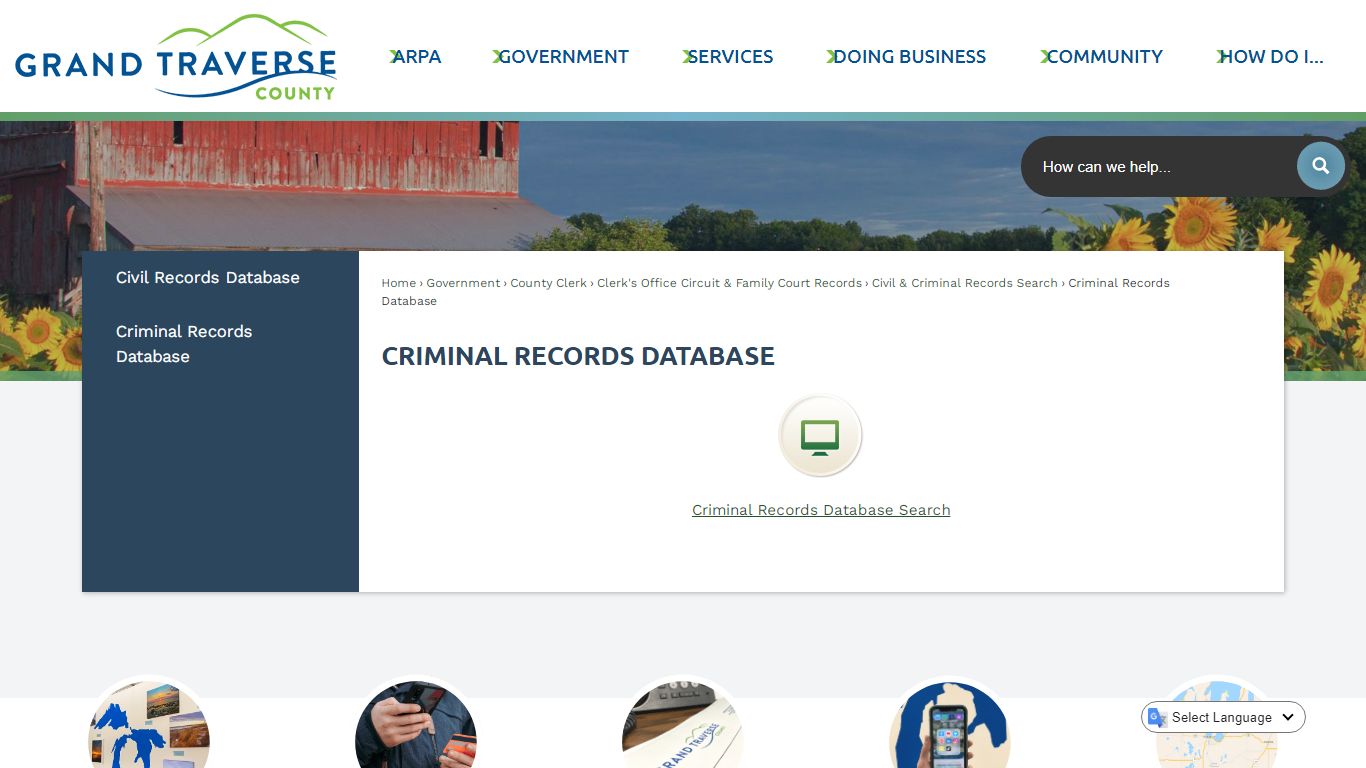 Criminal Records Database | Grand Traverse County, MI